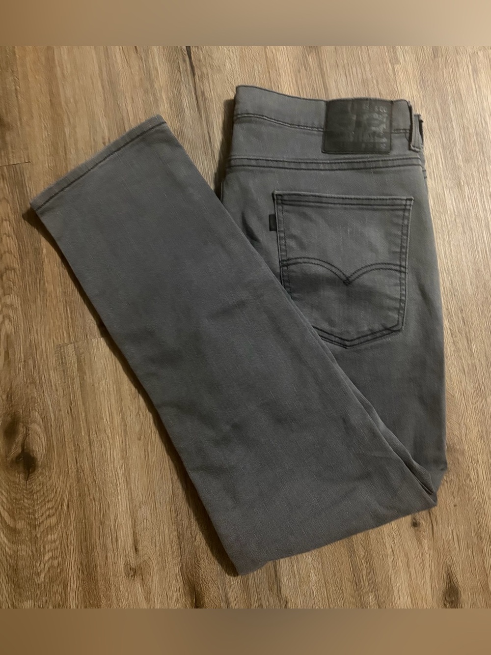Levi’s 511 - Gray with Black Label - Size 34 Waist, 32 Length
